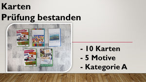 Karten (A); Prüfung bestanden (10 Stück)