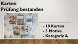 Karten (A); Prüfung bestanden (10 Stück)
