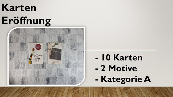 Karten (A); Eröffnung (10 Stück)