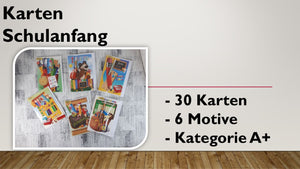 Karten (A+); Schulanfang (30 Stück)