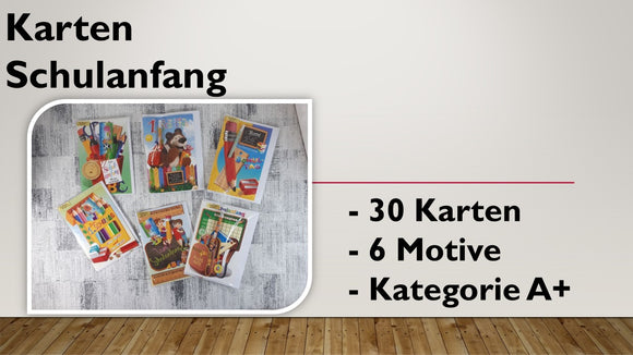 Karten (A+); Schulanfang (30 Stück)