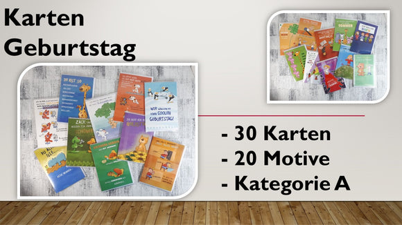 Karten (A); Geburtstag (30 Stück)