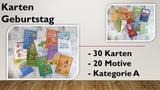 Karten (A); Geburtstag (30 Stück)