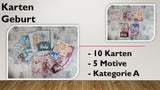Karten (A); Geburt (10 Stück)