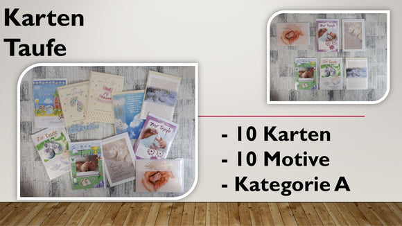 Karten (A); Taufe (10 Stück)