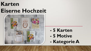 Karten (A); Eiserne Hochzeit (5 Stück)