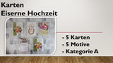 Karten (A); Eiserne Hochzeit (5 Stück)