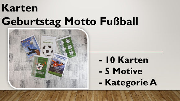 Karten (A); Geburtstag (10 Stück)