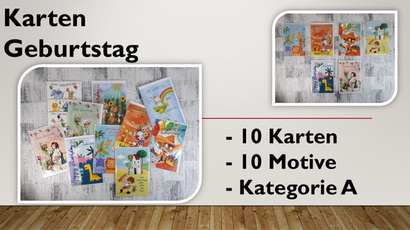 Karten (A); Geburtstag (10 Stück)