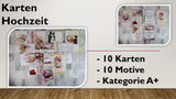 Karten (A+); Hochzeit (10 Stück)