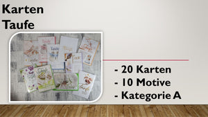 Karten (A); Taufe (20 Stück)