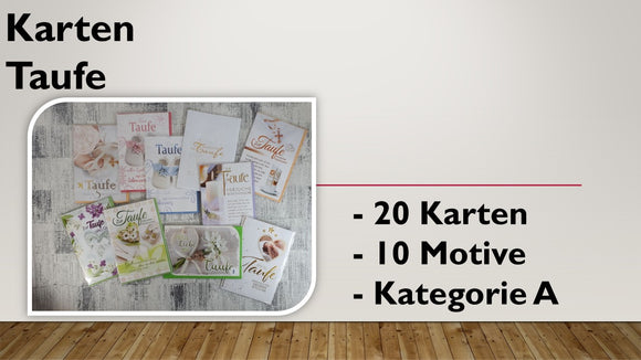 Karten (A); Taufe (20 Stück)