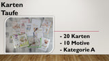 Karten (A); Taufe (20 Stück)