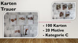 Karten (C); Trauer (100 Stück)