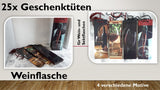 Geschenktüten Flasche; Weinflasche 2 (25 Stück)