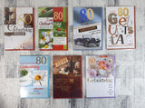 Karten (A); 80. Geburtstag (20 Stück)
