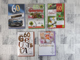 Karten (A); 60. Geburtstag (20 Stück)