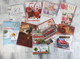 Karten (A); 50. Geburtstag (20 Stück)
