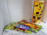 Geschenktüten Flasche; Blumen (25 Stück)