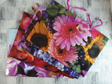 Geschenktüten A4; Blumen quer (10 Stück)